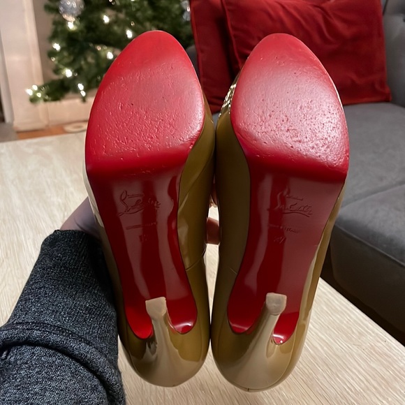 Louboutin Bianca 140MM Camel Patent - 37 - Picture 11 of 12
